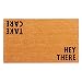 Calloway Mills 100511729 Hey There Doormat, 17" x 29", Natural/Black