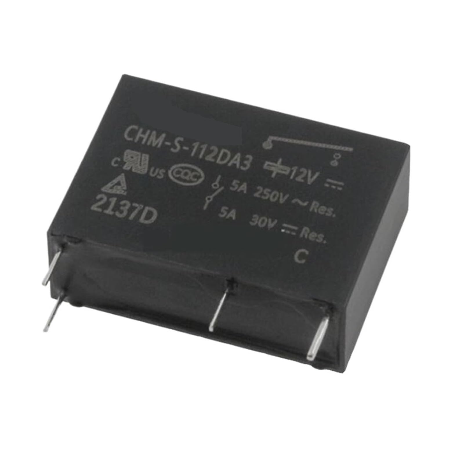 Relé CHM-S-112DA3 12V elimina sobrecargas y cortes de energía en tus módulos de relés impresos