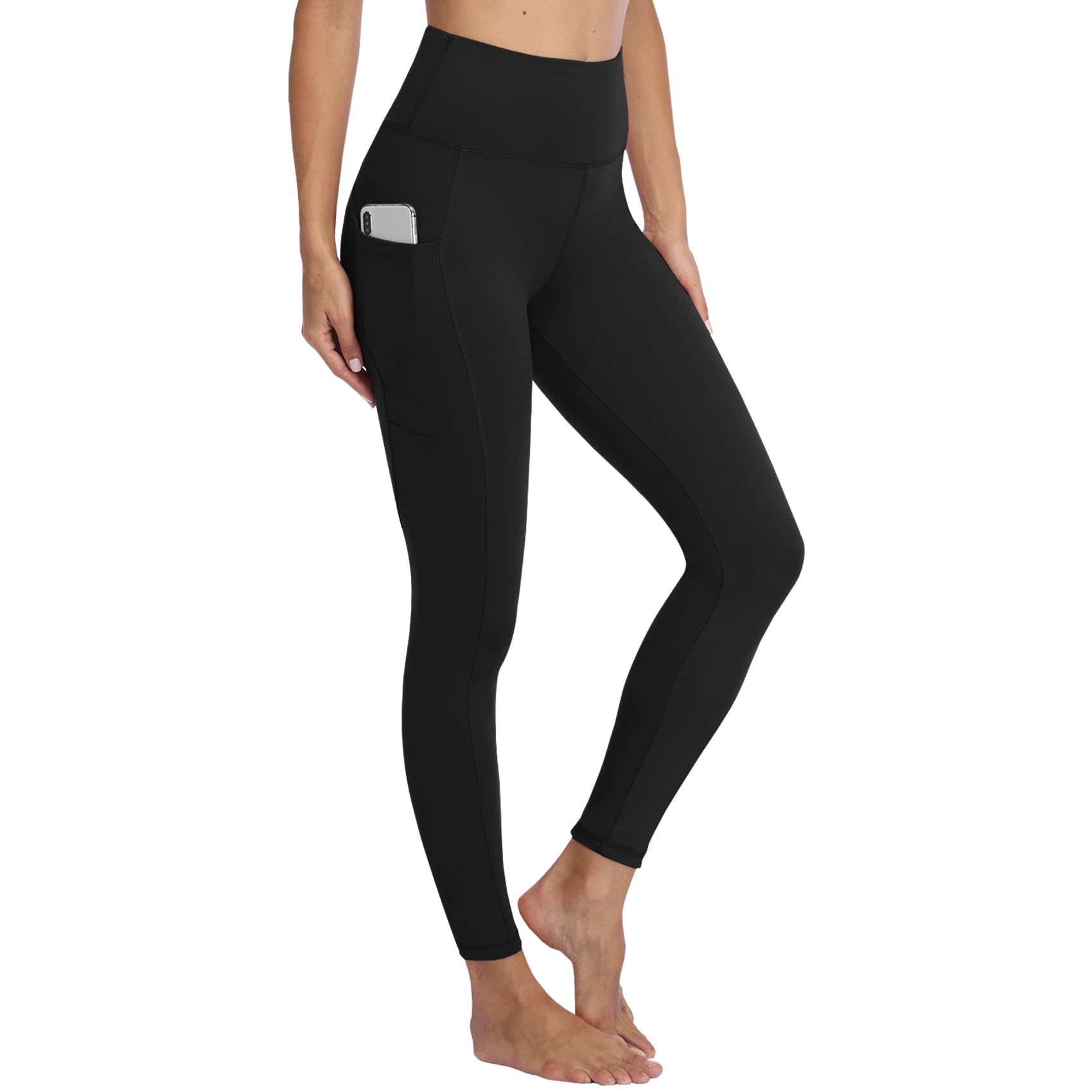 Gayhay Leggings Damen mit Taschen High Waist Sport Leggins | Blickdicht Sporthose, Lang Workout Hose, Bauchweg Yogahose Laufhose Trainingshose für Sport Gym, Fashion Activewear