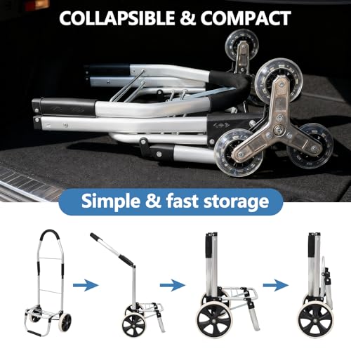 Carretilla plegable para compras con bolsa impermeable miniatura 7