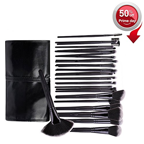 Makeup Brush Set, SKM 32 Piece Professional Cosmetic Foundation Brushes Kit with Case, Eye Shadow Eyeliner Blush Face Lip Concealer Liquid Cream Blending Brush
