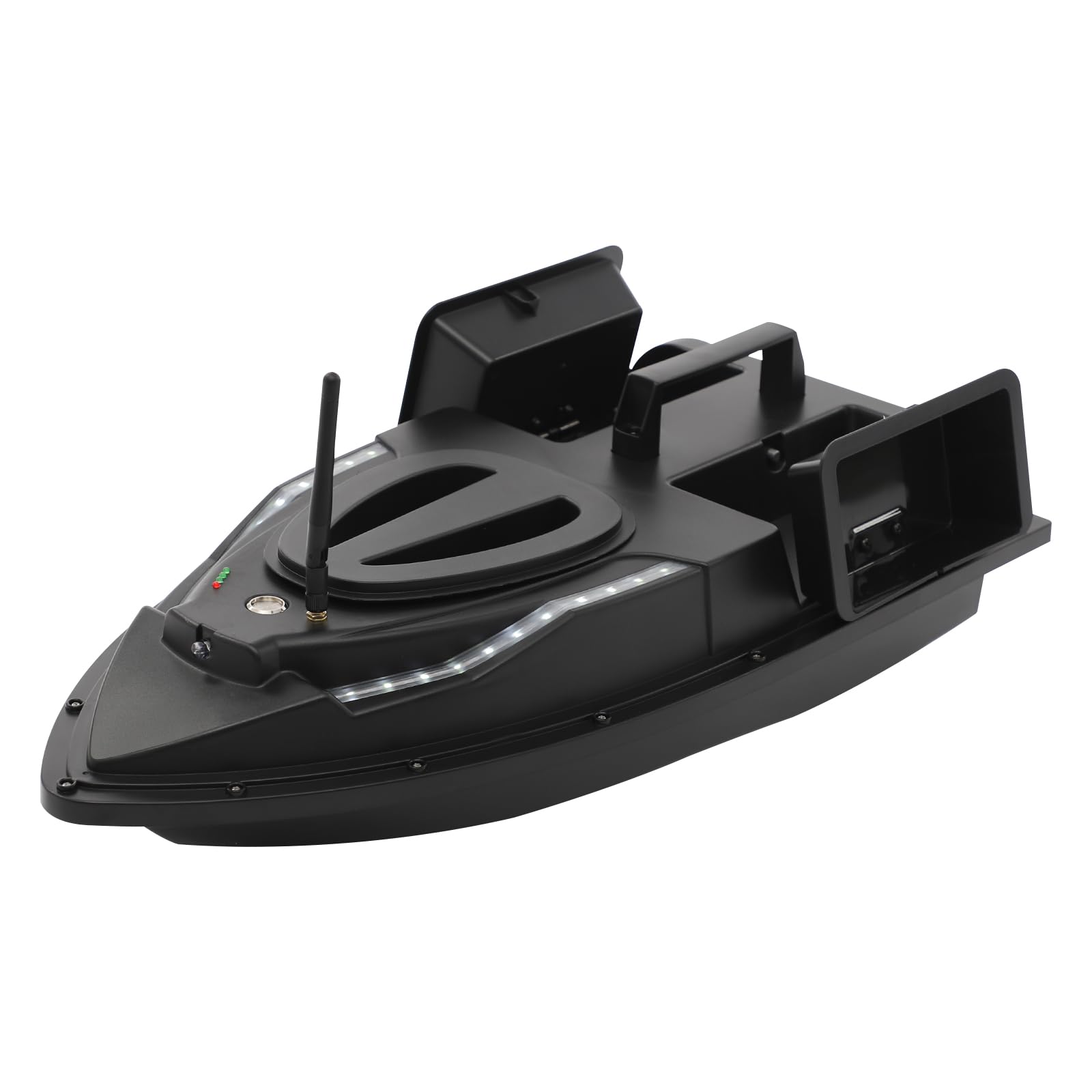 Fishing Bait Boat,Double Bait Hooper Bait Boat with Electromagnetic Adsorption Baiting Switch Three-Blade Propeller,Bait Boat for Fishing with Remote Control for Baiting & Hook Delivery