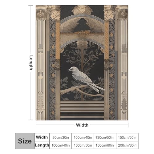 Couverture micro polaire oiseaux le cadeau idéal doux et réconfortant