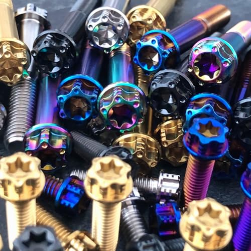 Vis à Bride Torx M6 en Titane Anti-Corrosion pour Fixation de Carénage - 6
