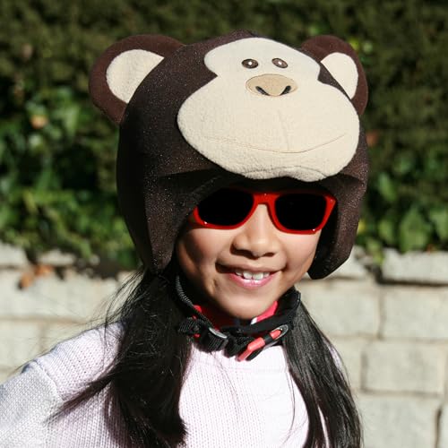 Couvre-casque singe COOLCASC avec oreilles 3D en tissu extensible - 6