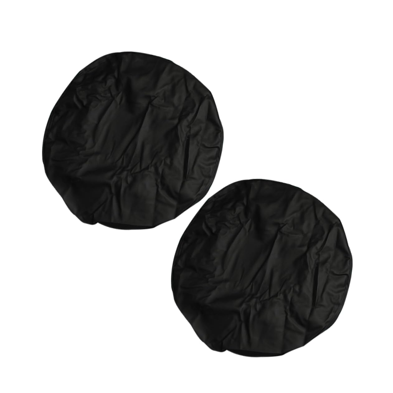 Cubierta para Rueda de Repuesto 15 Pulgadas PVC Negro 2 Piezas