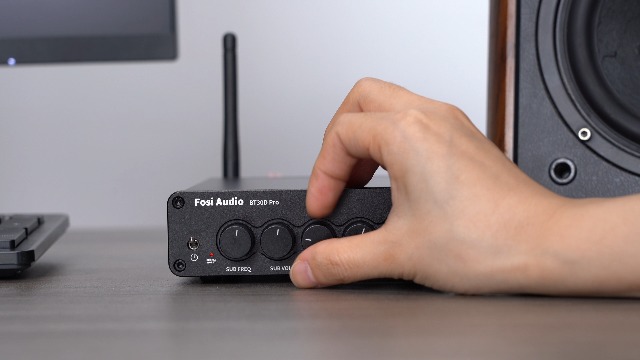 Fosi Audio BT30D Pro Mini Amplificador Bluetooth HiFi, Amp de