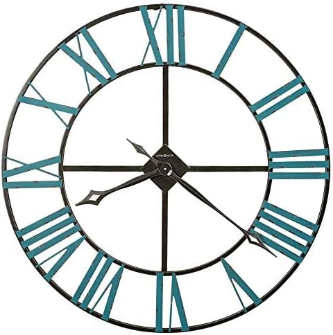 Howard Miller St. Clair Wall Clock 625-574 – Oversized Iron Frame with Quartz Movement