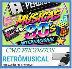 10085 = Pen drive 8gb com Músicas = Playlist Só Anos 80's Internacionais (mp3)