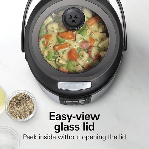 Image of Hamilton Beach Stay or Go 20 Cup Portable Multi Cooker With Lid Latch