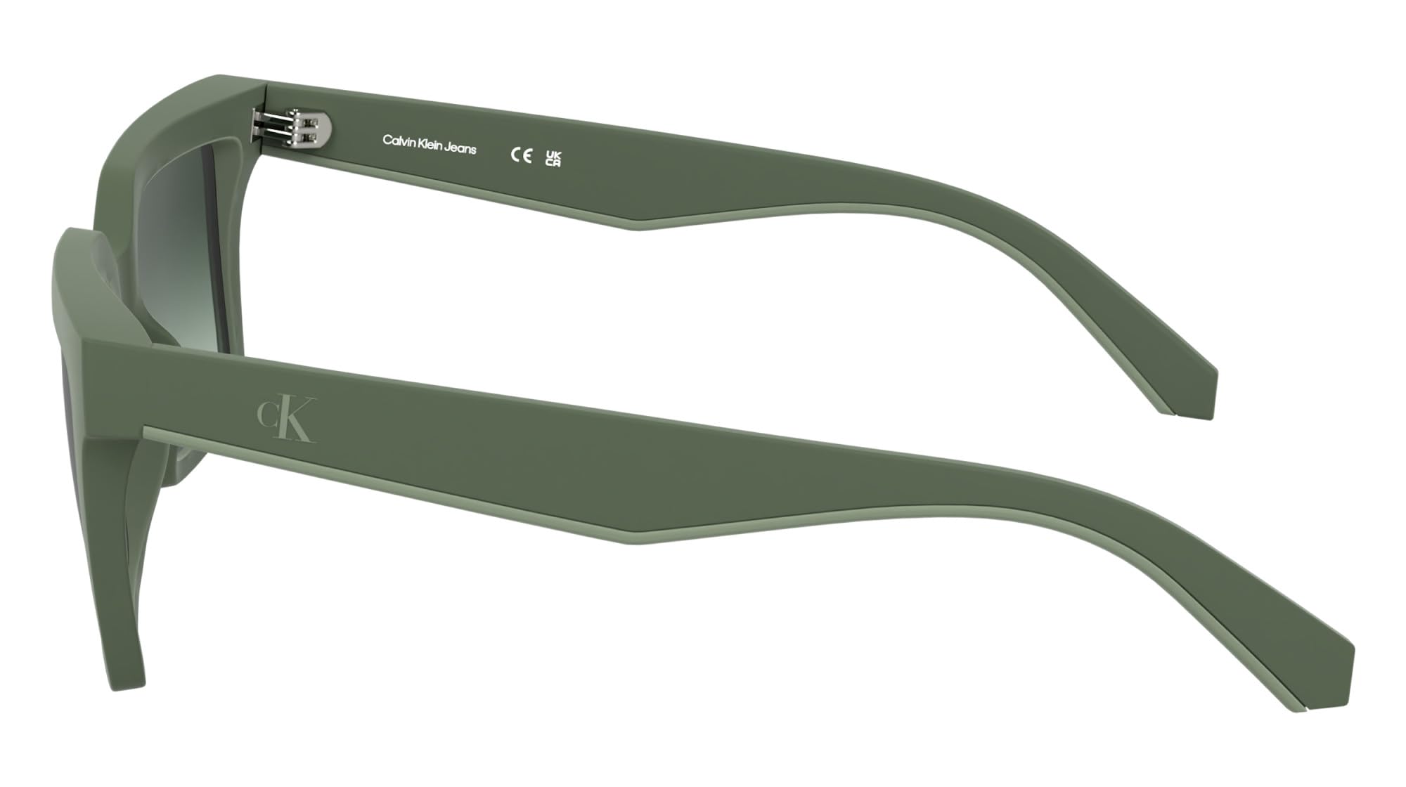 Calvin Klein Jeans Unisex Adult Sunglasses CKJ25602S - Matte Sage with Gradient Green Lens
