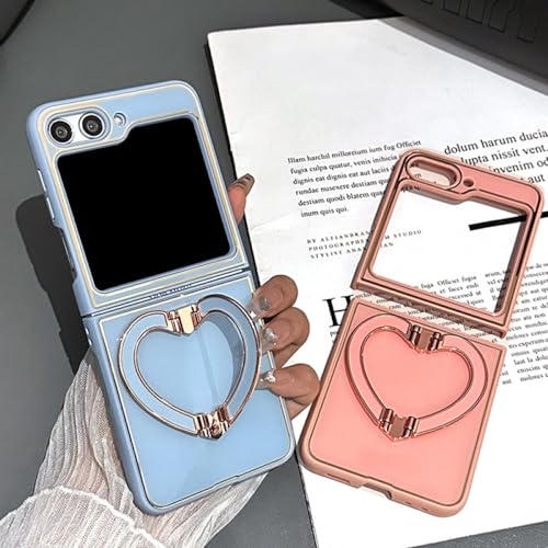 Couverture mignonne cœur blanc Samsung Galaxy Z Flip 5 4 3 cadeau idéal - 2