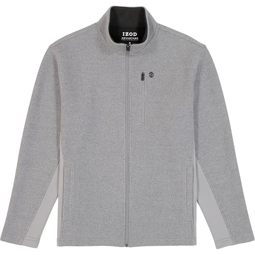 Image of IZOD Mens Shaker Fleece Full Zip Jacket