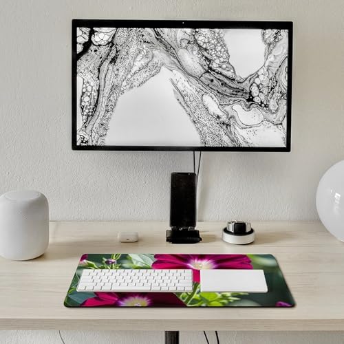 Red Geraniums Gaming Mouse Mat Large Desk Pad 24 x 12 Inches miniatura 7