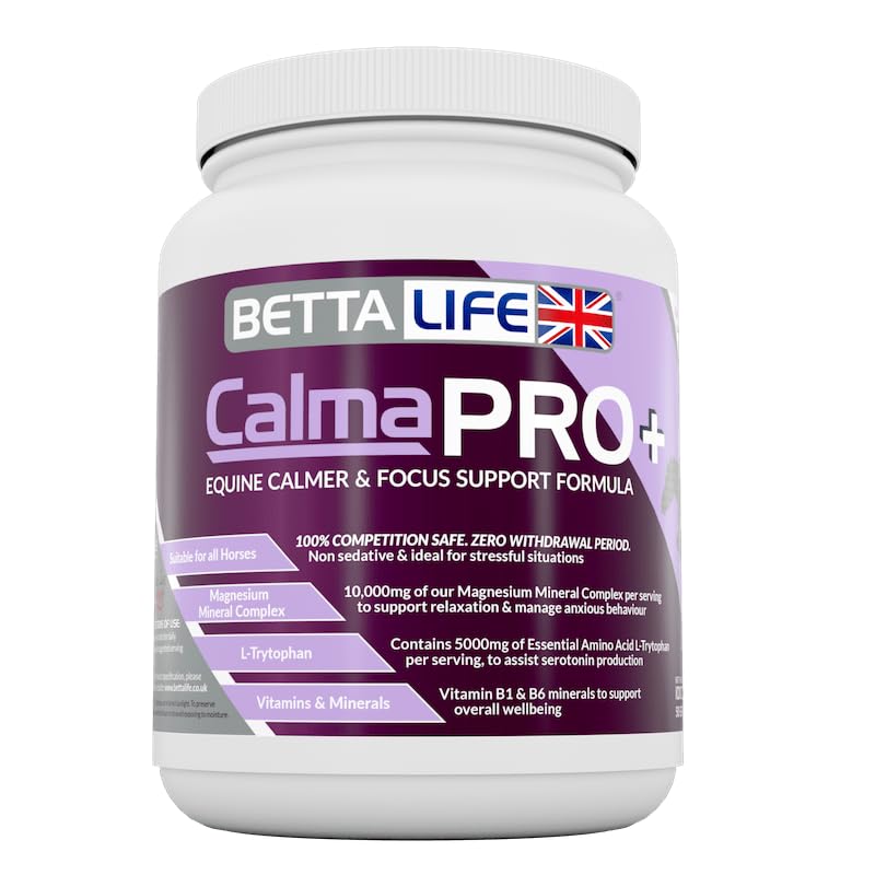 BETTALIFE CalmaPRO+ Equine Calmer and Focus Support Formula, White