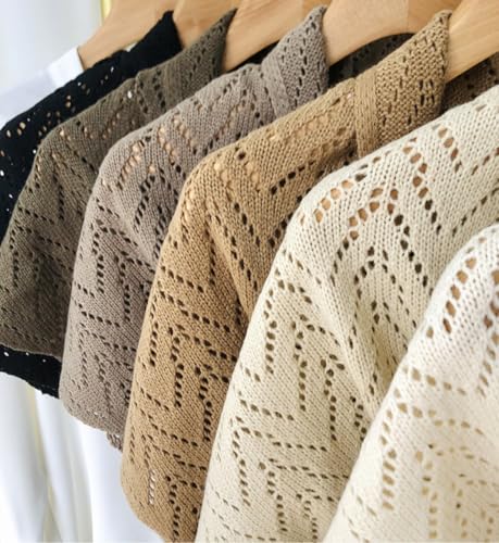 Knitted Summer Shawl Wraps for Women Ladies' Oversized Knitted Cardigan for Fall Winter4