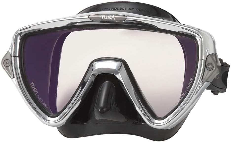 TUSA M-110 Visio Uno Pro Scuba Diving Mask, Chrome