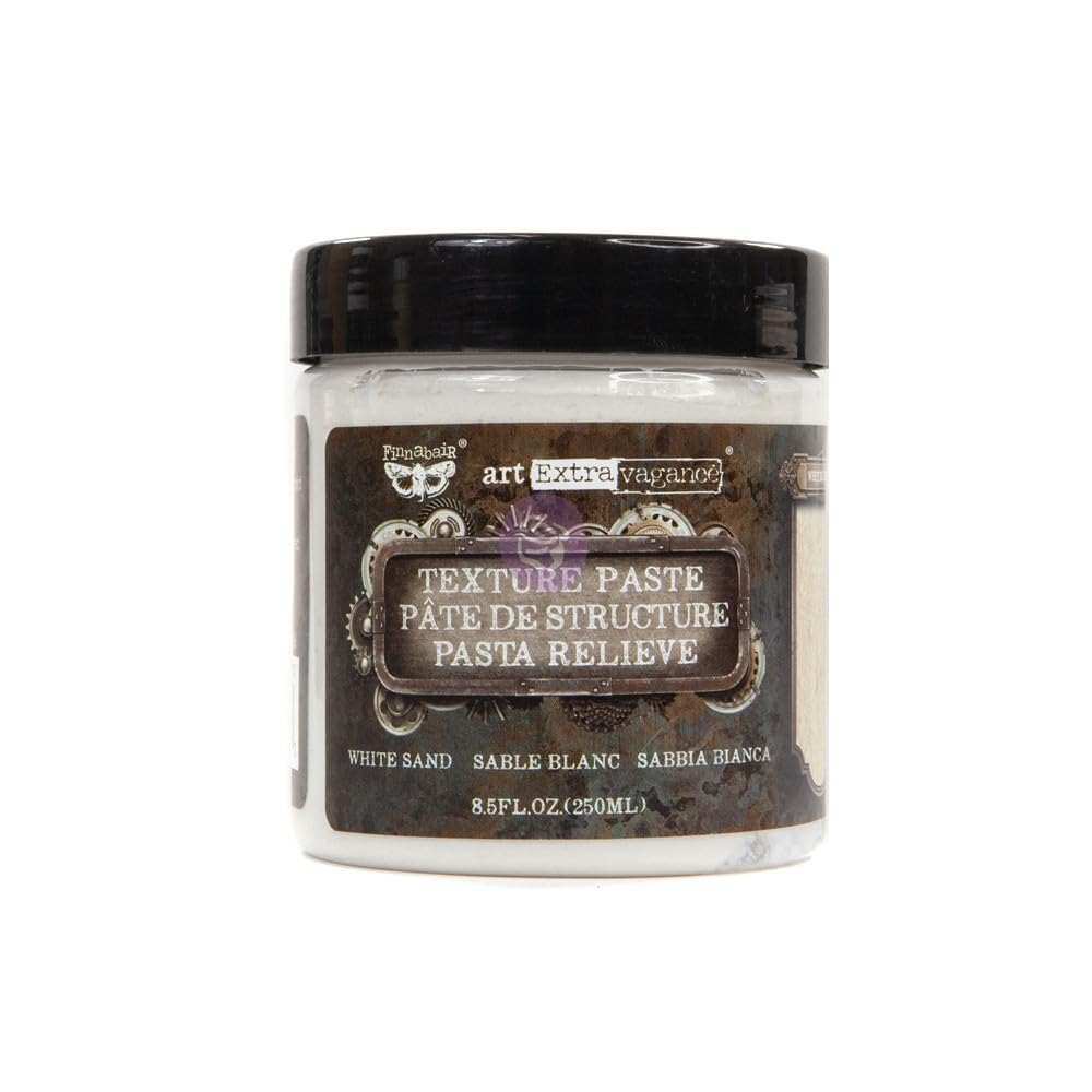 Prima Marketing Inc, Art Extravagance- Texture Paste – White Sand 8.45oz (250ml)