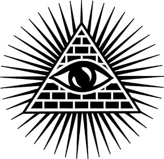 All Seeing Eye of Providence Car Bumper Vinyl Sticker Decal (3" x 3")
