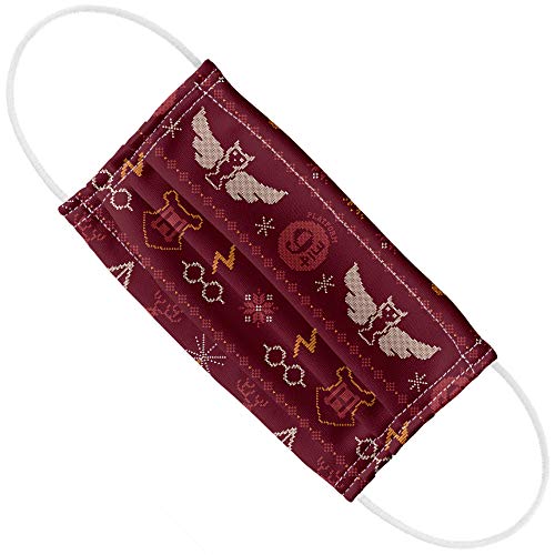 Popfunk Harry Potter Icon Sweater 1-Ply Reusable Face Mask Covering with Adjustable Nose Wire, Unisex