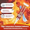 Stnkeno High Temp Silicone Sealant, High Temperature Adhesive, Heat Resistant Glue, Insulation and Waterproof Quick Drying Silicone Adhesive for Ovens Fireplace Microwave, Transparent, 2 Pack, 3.53 OZ