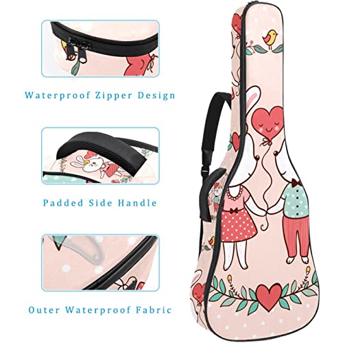 Housse de transport étanche pour guitare avec bandoulière réglable Motif dragons bleus et rouges, Multicolore 10., 42… - Les Beatles, Paul McCartney, John Lennon, RIngo Starr, George Harrison Housse de transport étanche pour guitare avec bandoulière réglable Motif dragons bleus et rouges, Multicolore 10., 42… – Image 5
