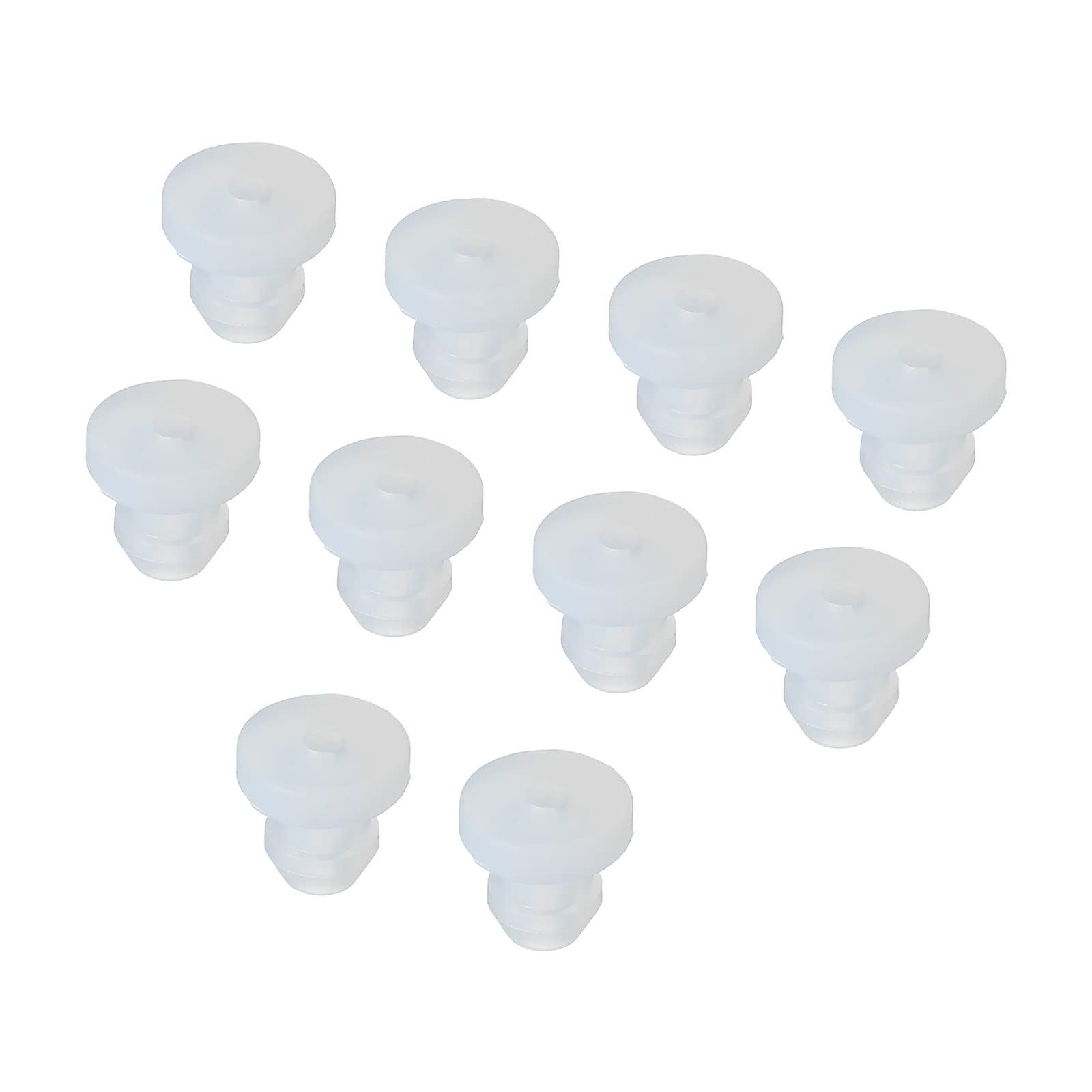 MECCANIXITY 4Pcs Snap Rubber Grommet Hole Plugs - 30mm Mount Hole, 25mm ID, Transparent For Cable Protection