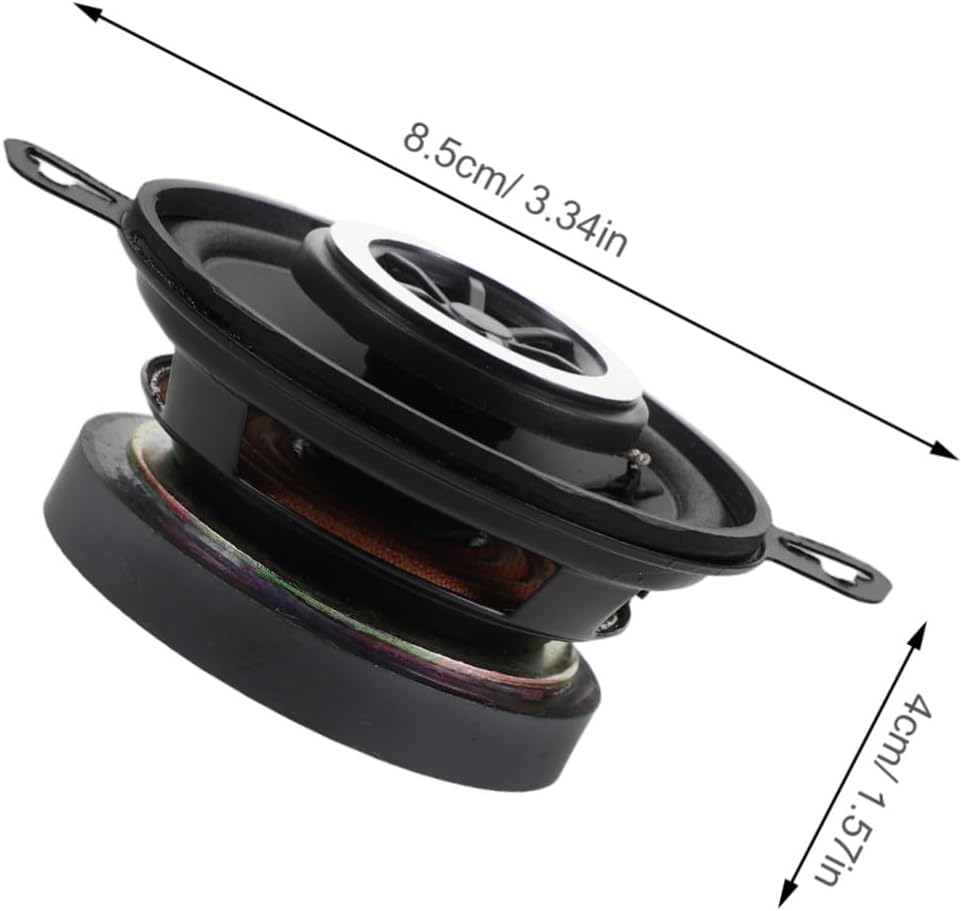 2pcs 3.5 Inch Coaxial Car Tweeters Metal Dome Speakers Upgrade