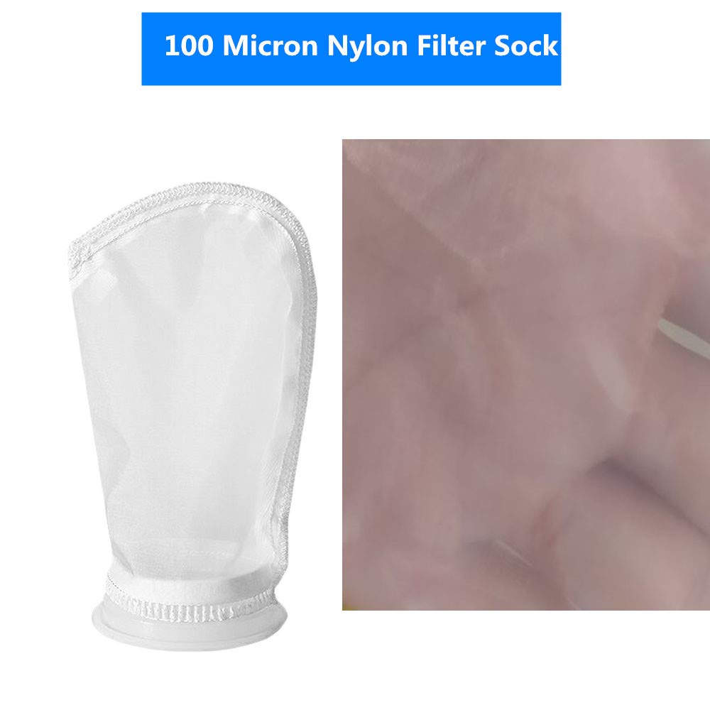 Filtersocken Für Aquarium – Nylon, 10,2 Cm Ring, 35,6 Cm Lang, 400 Mikrometer