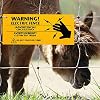 Blulu 8 Pieces Electric Fence Warning Signs 10 x 4 Inch Plastic Danger Electric Fence Signs Safe Caution Warning for Farm Home