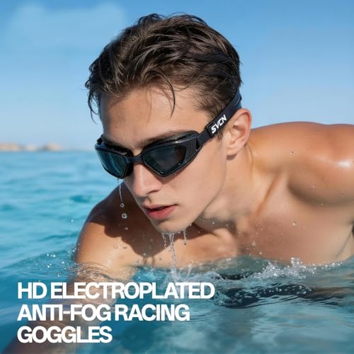 Lunettes de natation de course avec verres miroir galvanisés - 6
