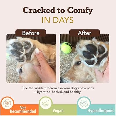 Natural Dog Company Paw Soother Balm & PawTection Stick Bundle for Dogs Moisturizes, Heals & Protects Dry, Cracked Paws Lick-Safe Dog Paw Balm Duo 1 oz Tin + 0.15 oz Stick