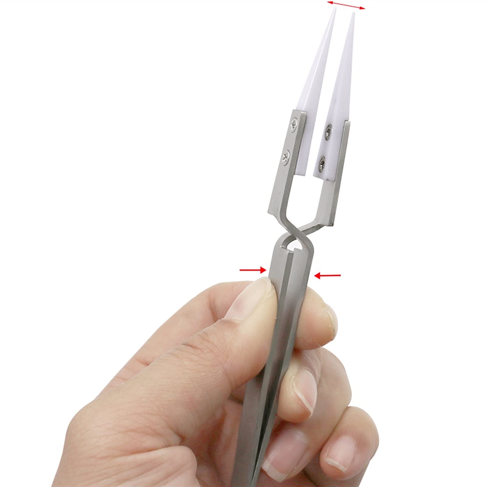 Amazon.com: Precision Tweezers Anti-Static Reverse Ceramic Tweezers  Electronic Cigarette Heat Resistant Conductive Curved Straight Tweezers for  Crafting, Jewelry, Electronics, and Lab Work(Oblique Head) : Tools & Home  Improvement