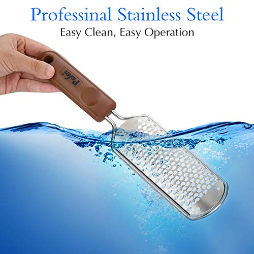 Professional Pedicure Foot File, Colossal Stainless Steel Detachable Foot Scrubber, Hard Skin Removers Pedicure Rasp For Wet And Dry Feet #TOP5
