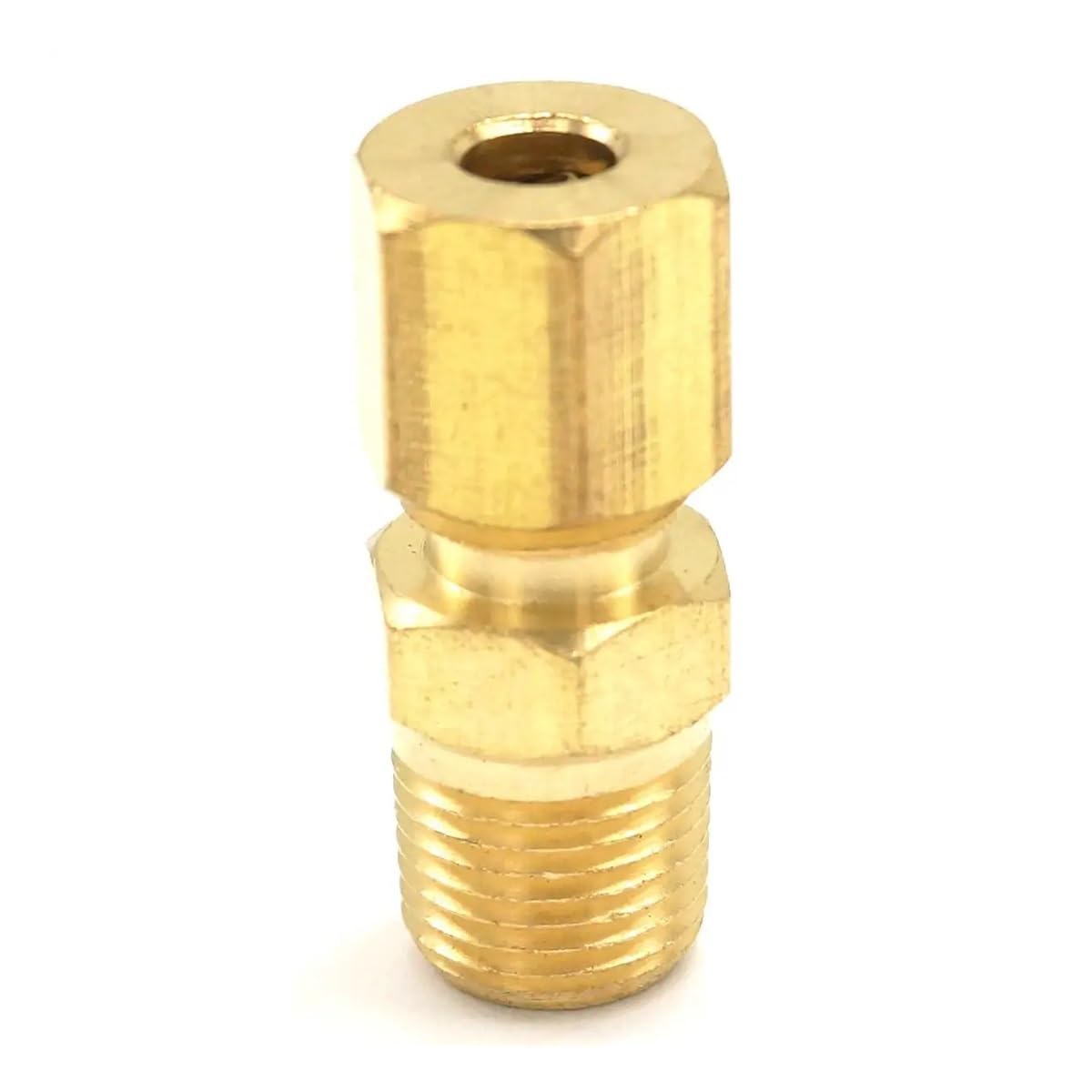 1/8" NPT Male x Fit 3/16" Tube OD Compression Union Brass Pipe Fitting Connector