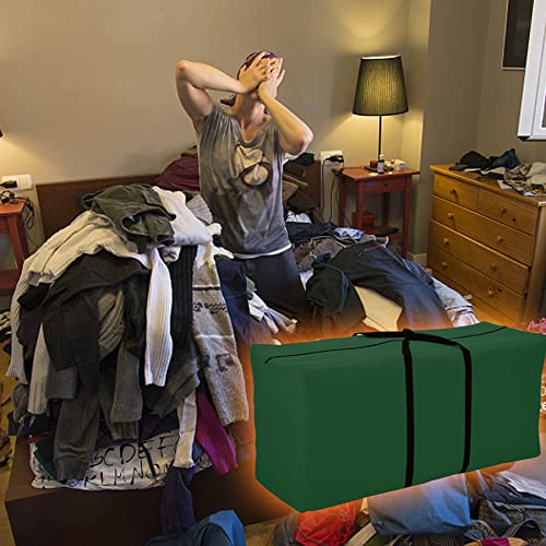 Orqihod Outdoor Cushion Covers And Storage Bag, 68”X30“X20”Extra Large Patio Furniture Seat Cushions Carrying Bag, Green, Waterproof #TOP5