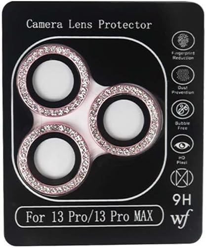 Miniatura 2 de Wildflower Cases - Cámara Bling Rosa, Compatible con Apple iPhone 13 Pro y 13 Pro Max Funda de teléfono compatible, brillante, reflectante, con