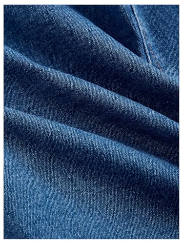 MakeMeChic Women's Denim Vest Top Summer Button Down Sleeveless Jean Jacket Crew Neck Waistcoat4