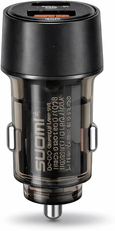 Suomi SM-38 PD 20W Type-C + USB Araç Şarj Cihazı | Hızlı Şarj Destekli | Çift Çıkışlı Oto Çakmaklık Şarj Adaptörü