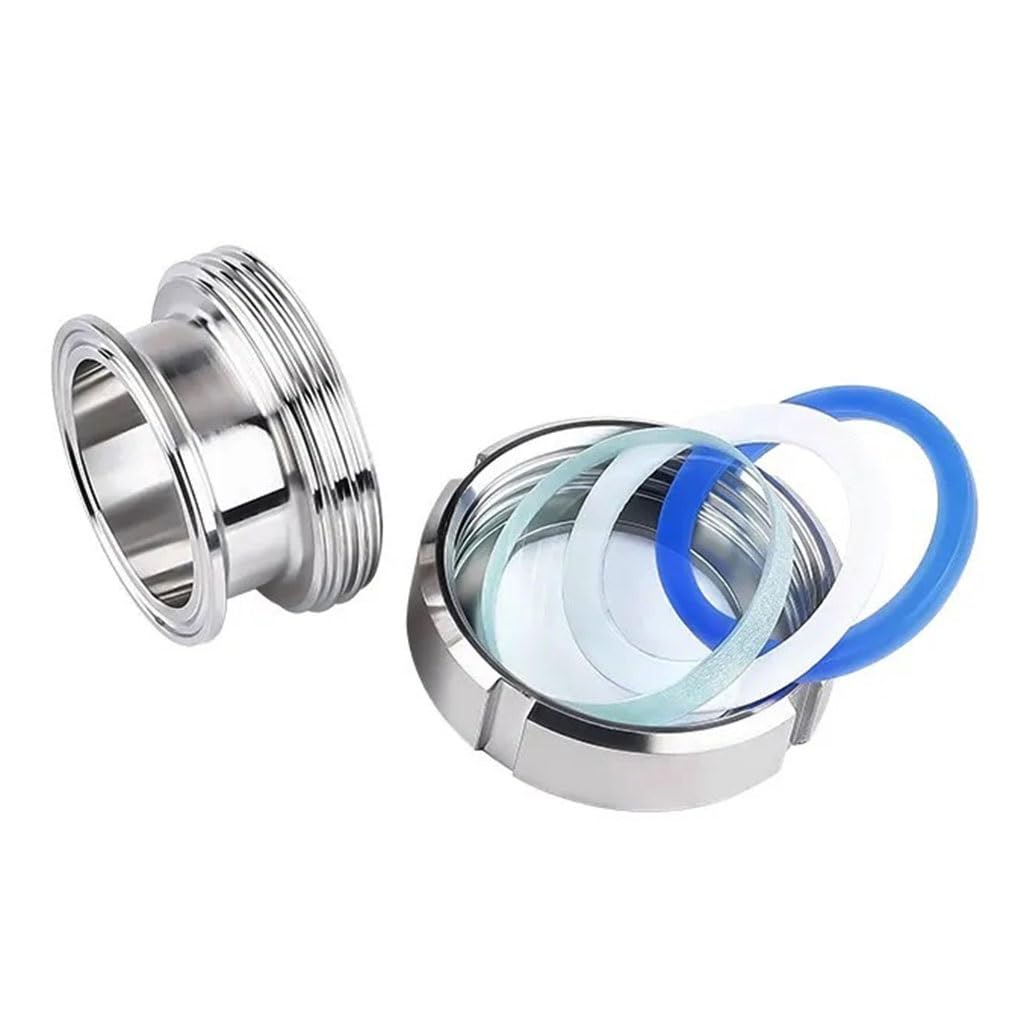 1,5 "(38 mm) OD50.5 Sanitarny wziernik z trzema zaciskami, wziernik ze stali nierdzewnej 304, 1 szt.
