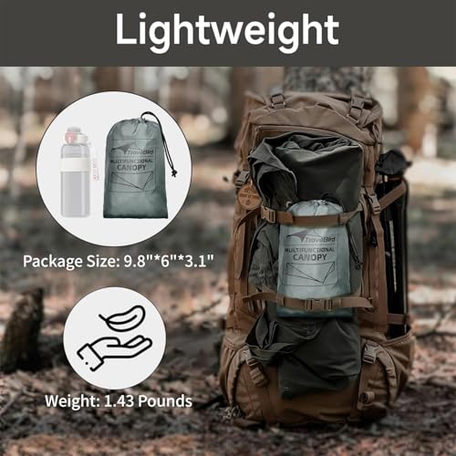 Bâche hamac imperméable avec portes : protection UV et abri ultra léger