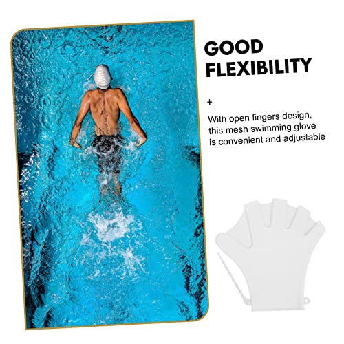 KALLORY 2 Pares Luvas De Natação Luvas Com Membranas Equipamento De Hidroginástica Para Mulheres Rem