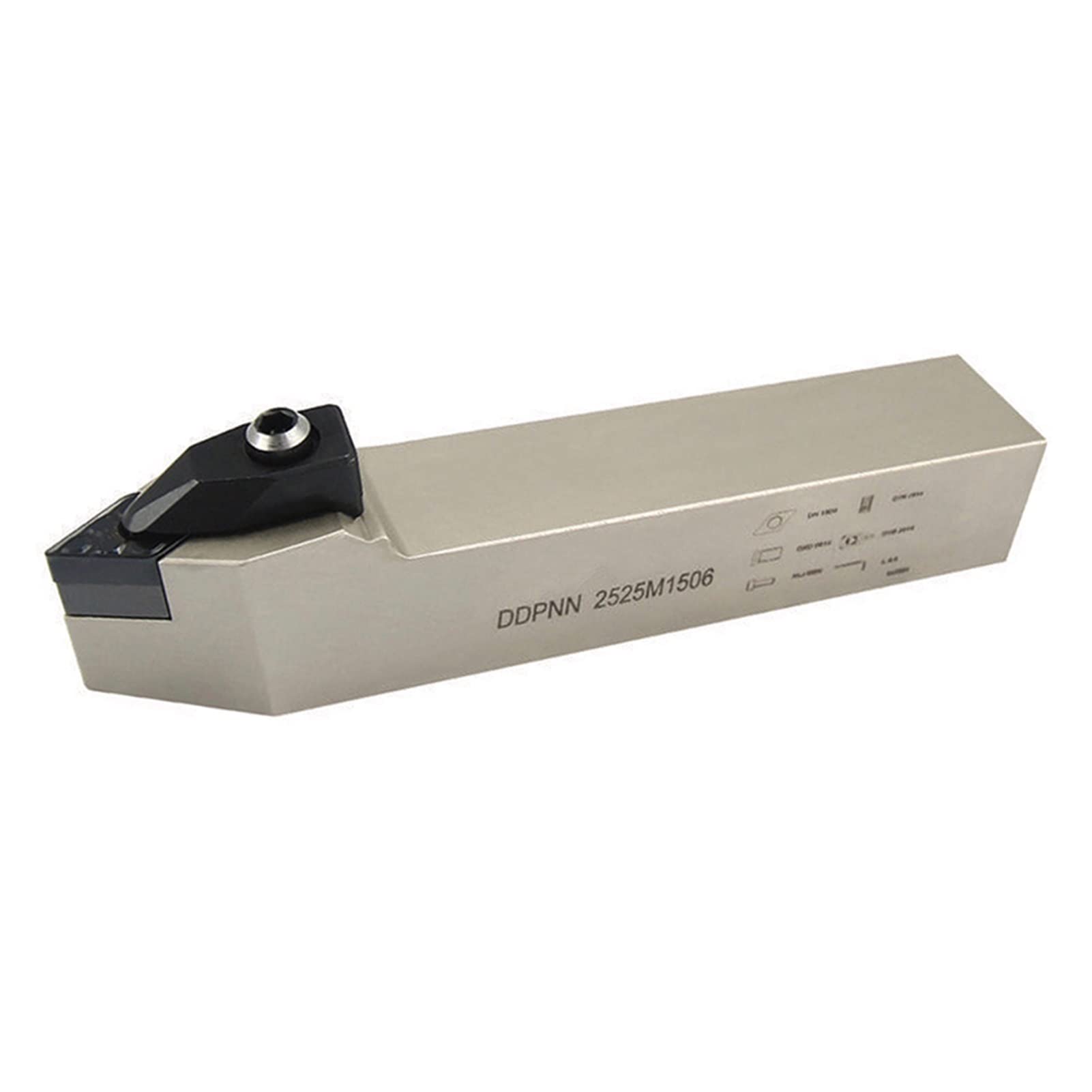 XYXXBB CNC Lathe Excircle Carbide Turning Tool DDPNN2020K15 DDPNN2525M1506 DDPNN External Turning Tool Holder for Carbide Inserts DNMG1504 DNMG1506 (Hole Diameter : DDPNN2020K1506)