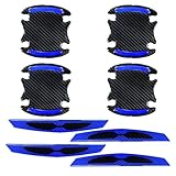 SHMZK 8PCS Car Door Handle Scratch Protector, 3D Carbon Fiber Car Door Handle...
