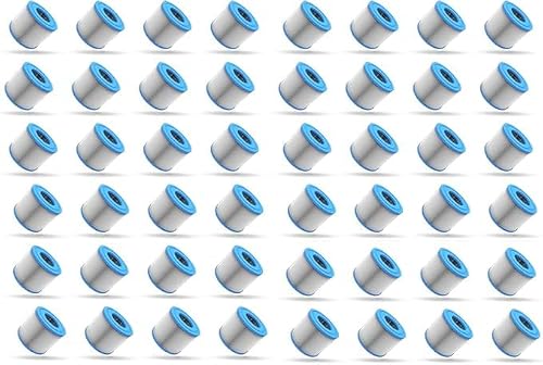 Image of WAVE Replacement Hot Tub Filter | Compatible, Lazy Spa (bestway), Clever Spa, and Relxtime (48 Pack, Cartridge/Non-Threaded)