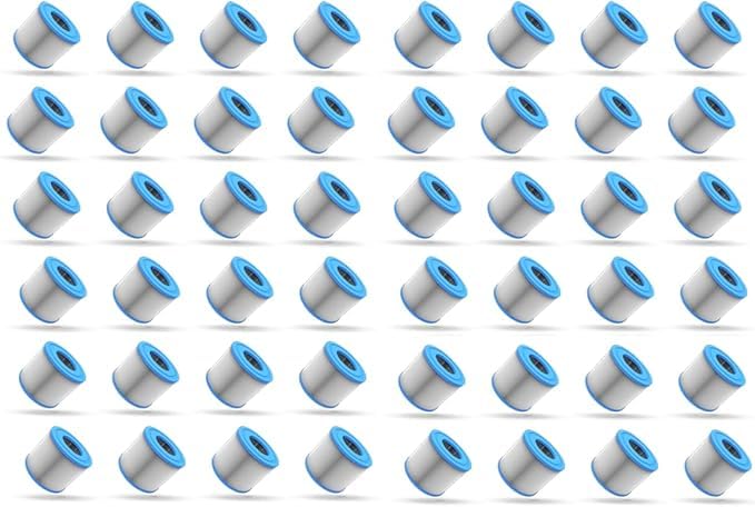 WAVE Replacement Hot Tub Filter | Compatible Lazy Spa (bestway) Clever Spa and Relxtime (48 Pack Cartridge/Non-Threaded)