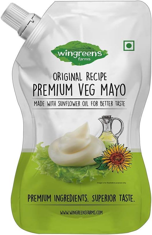 Wingreens Farms Premium Vegan Mayo, 800g eggless mayonnaise