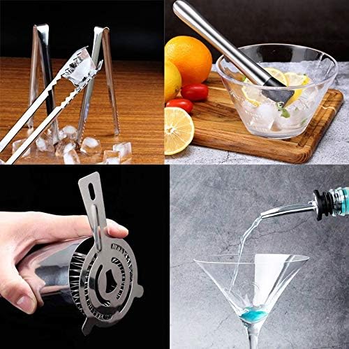 Set de Coctelería 15 Piezas con Coctelera 700ml y Estante miniatura 6