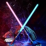 Yumuwind Lightsaber Star Wars – 15 Colors RGB LED Light Saber with USB Rechargeable Dueling Cosplay Saber with Sound Effects | Heavy-Grade Alloy Hilt | Gift for Adults and Kids (78.5CM 1PC)
