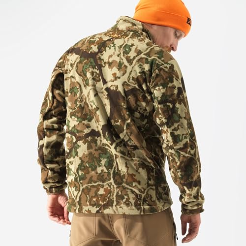 Image of First Lite Men's Challis Fleece - Windproof Soft Shell Camo Hunting Jacket, Hoodless Thermal Layer Hunting Gear For Men